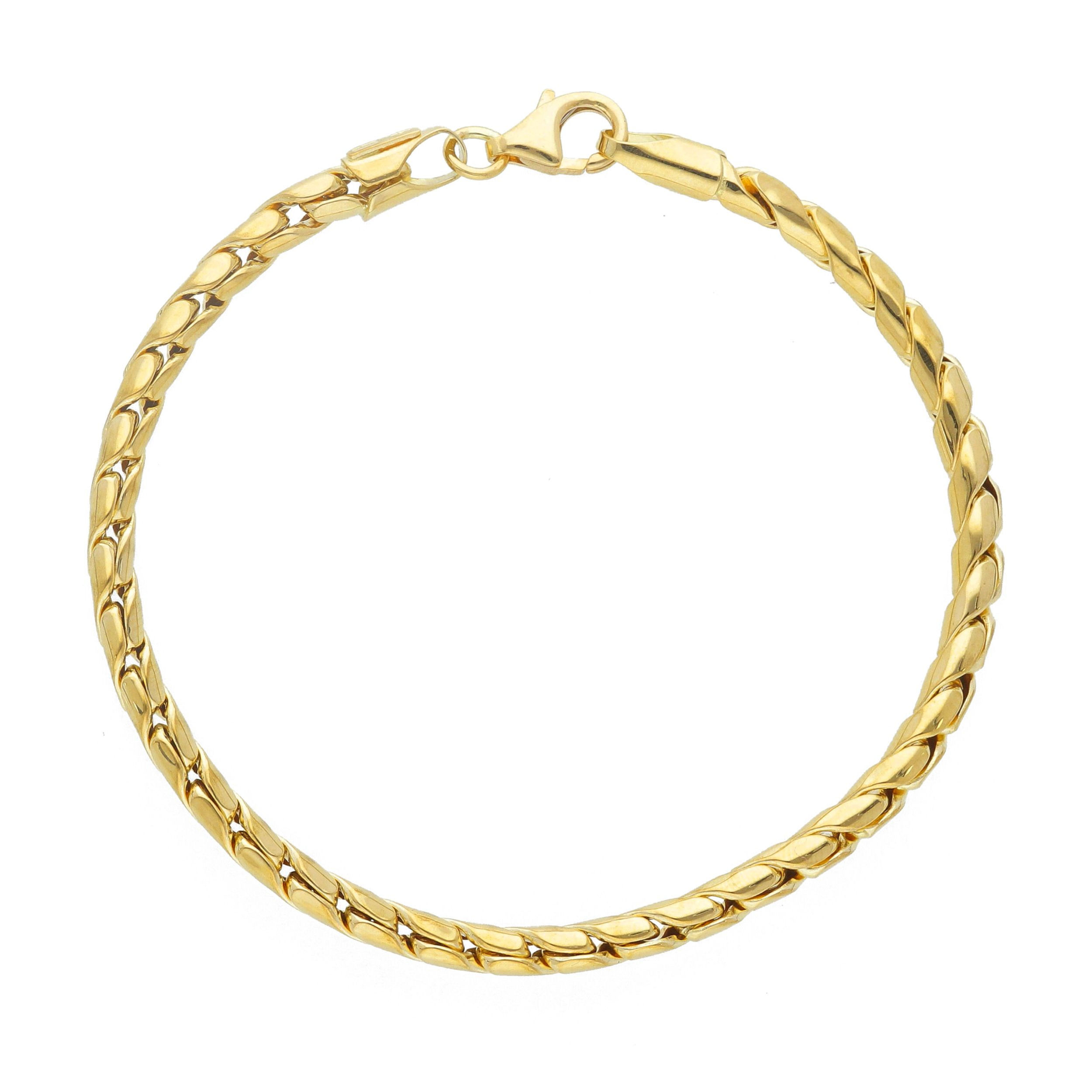 Oro 18 kt - BRACCIALE OG CM 19 - ORO GIALLO - 19cm