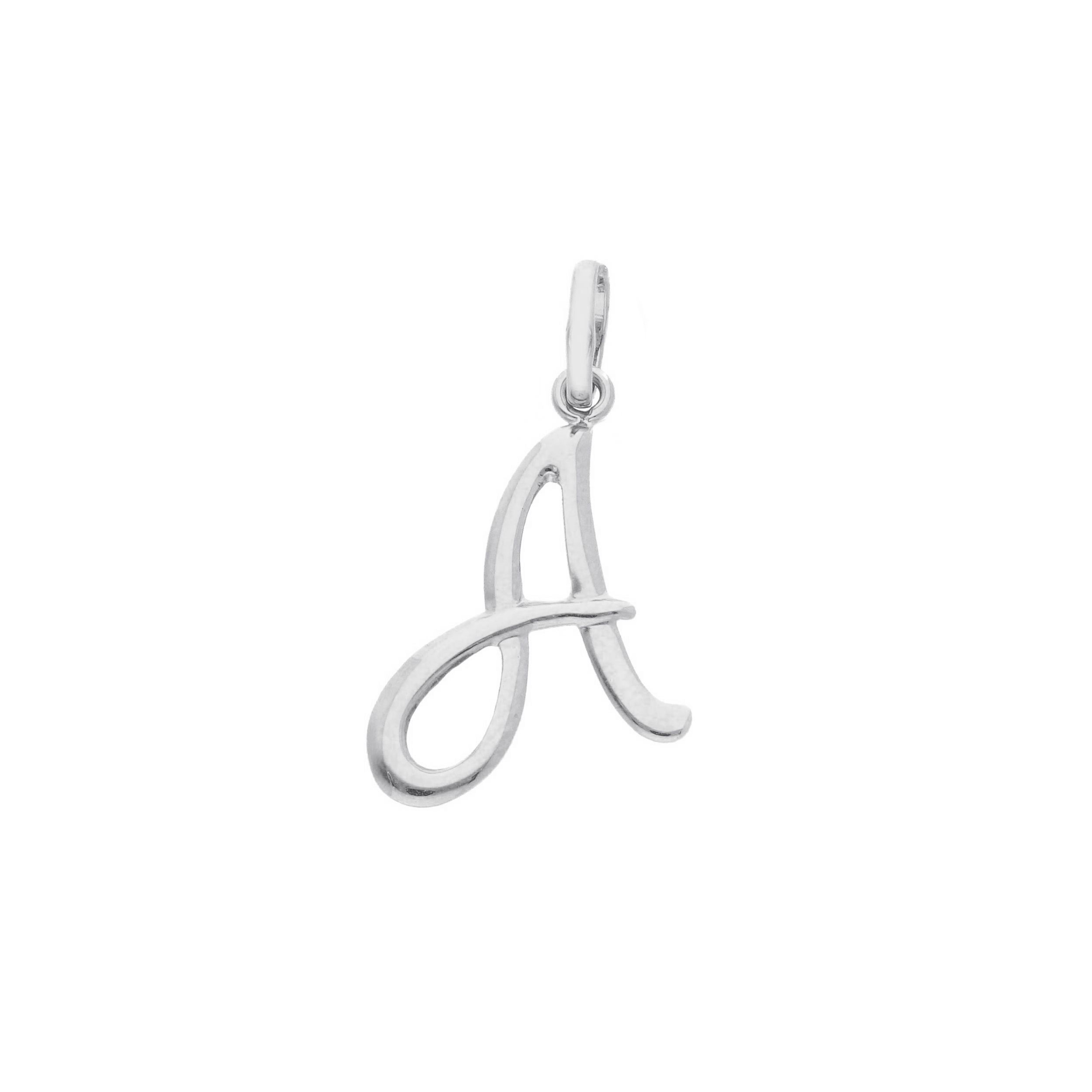 CIONDOLO INIZIALE OB A - ORO BIANCO - A