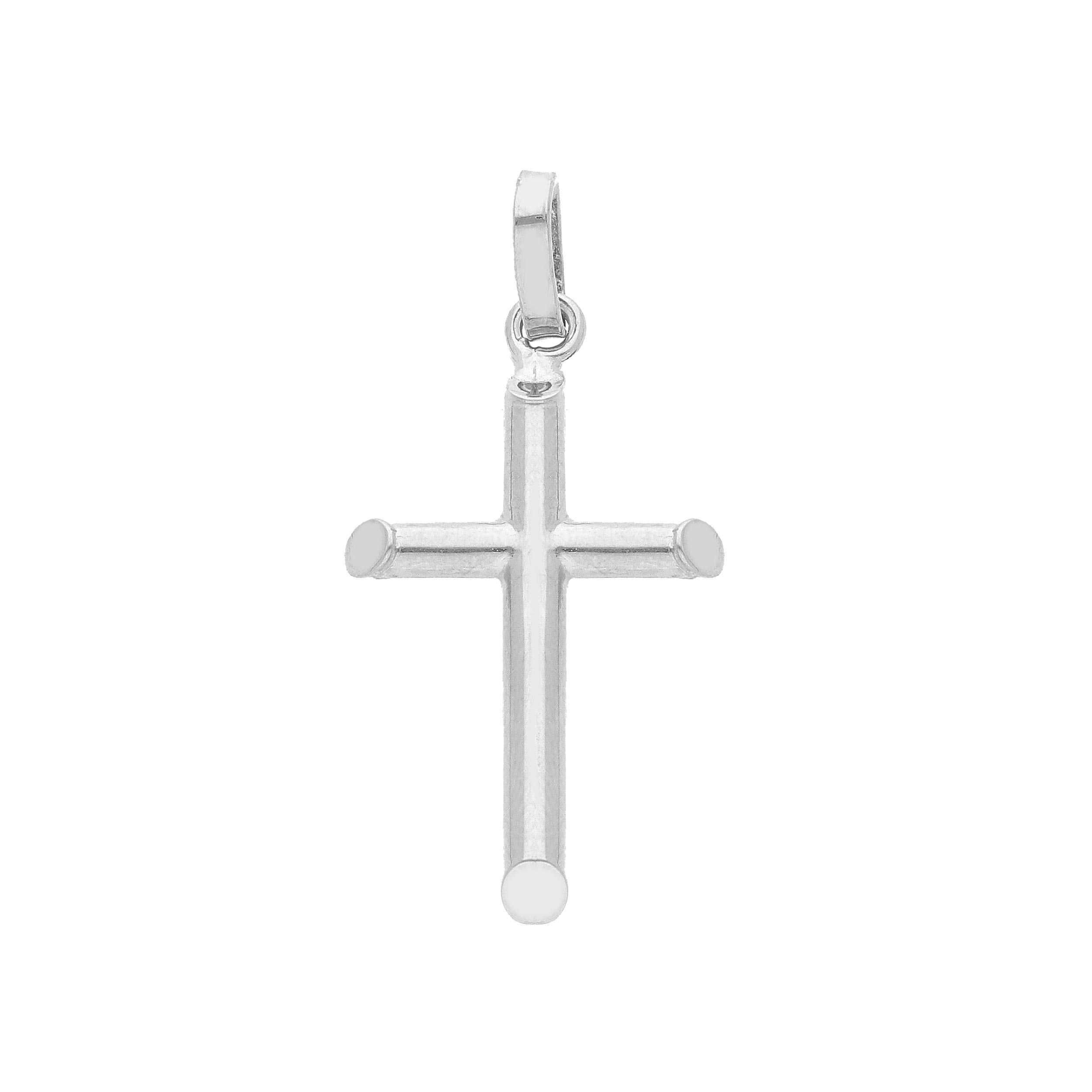 Oro 18 kt - CROCE OB SENZA CRISTO - ORO BIANCO