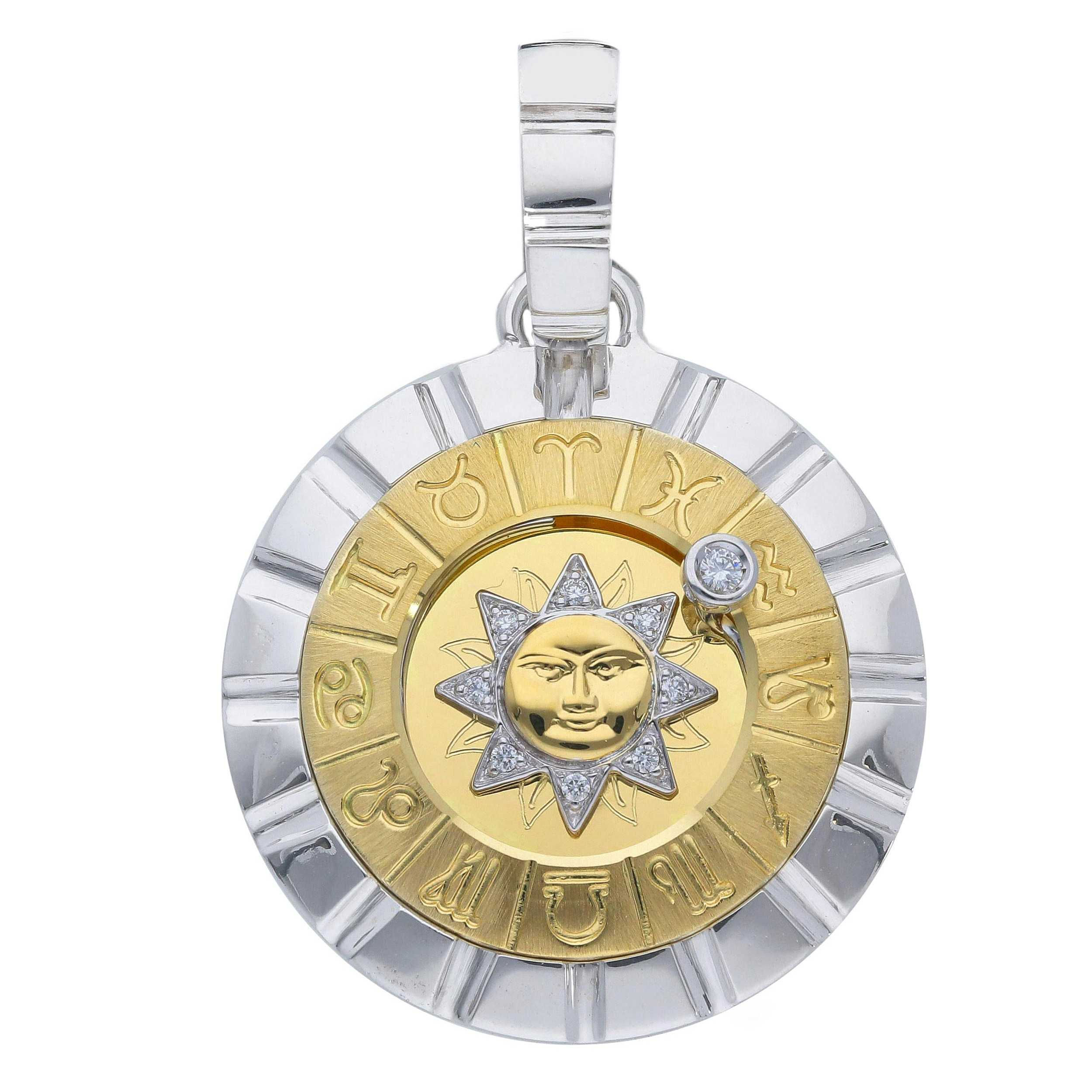 Oro 18 kt - ZODIACO OB/OG E BRILL - ORO GIALLO E BIANCO