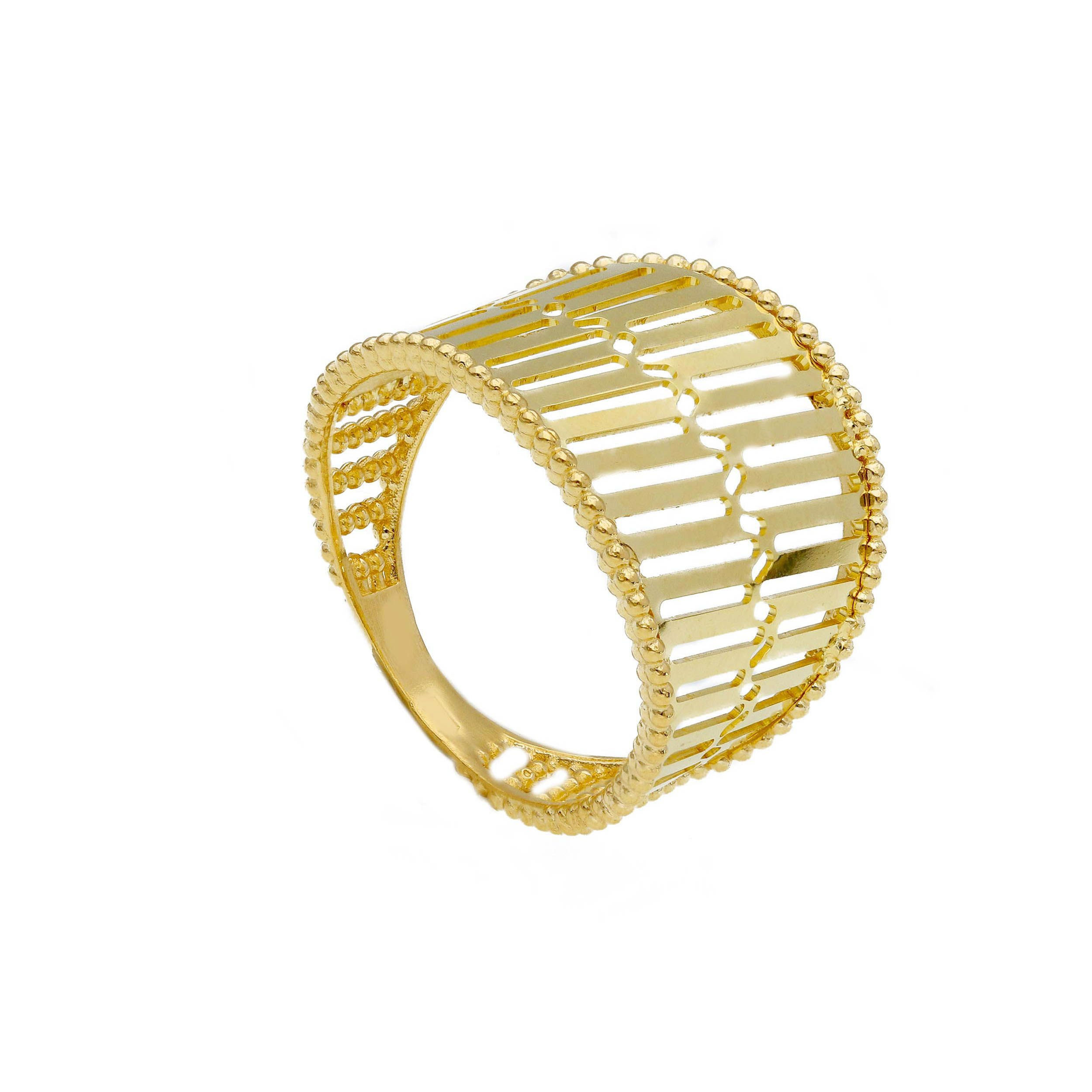 Oro 18 kt - ANELLO OG DIAMANTATO - ORO GIALLO