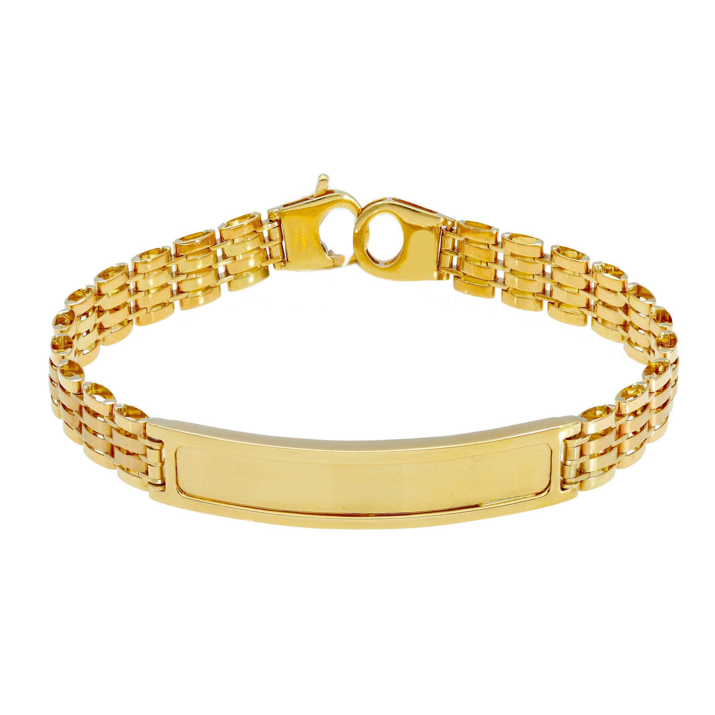 Oro 18 kt - BRACCIALE TRAGA OG CM 21 - ORO GIALLO - 21cm