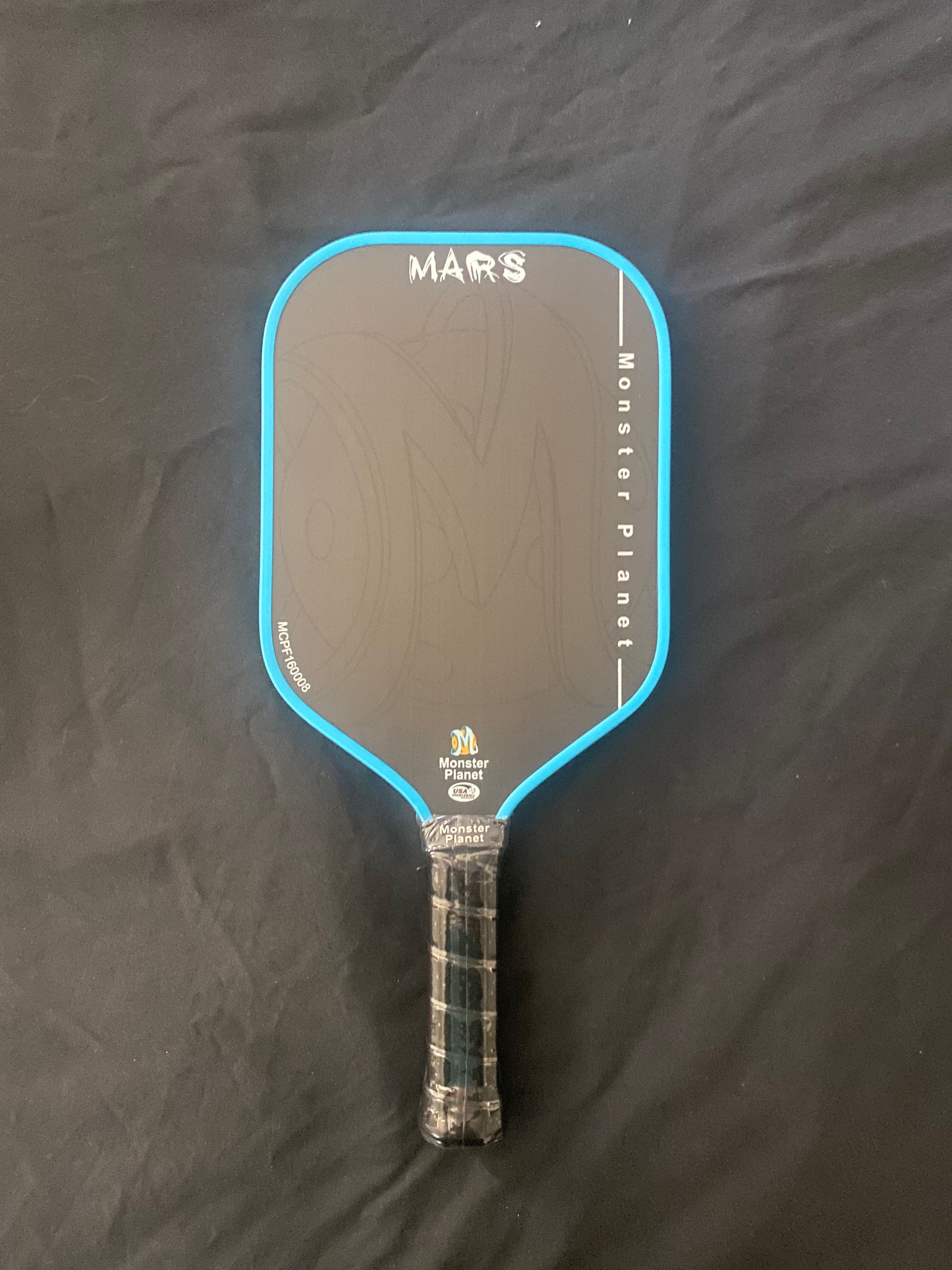 Monster Planet - Mars Matt Black - blue rim