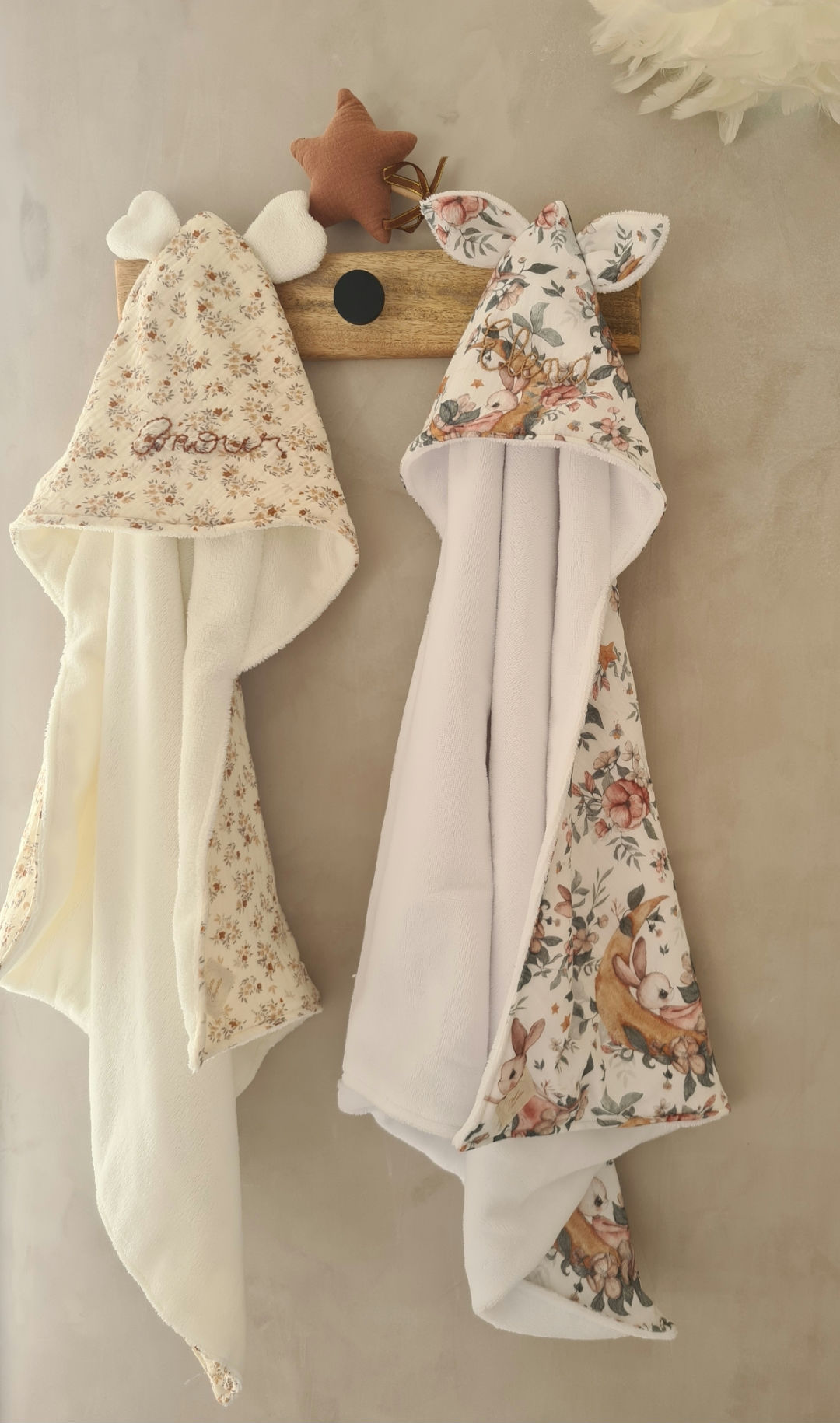 Cape bain personnalisée ,brodée