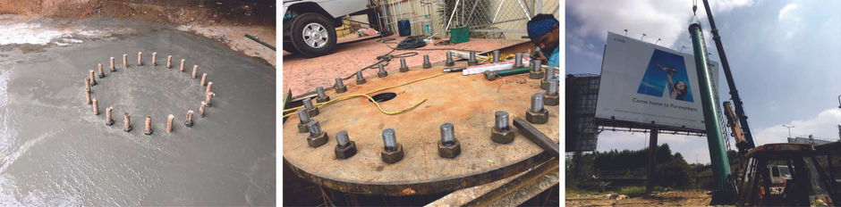 A importância da fundação na estrutura de um Painel Publicitário