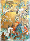 40x 30 in mixed media painting