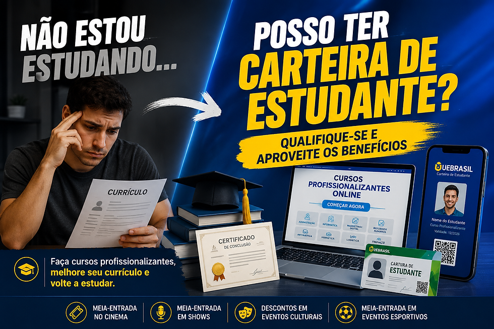 Não Estou Estudando. Posso Ter Carteira de Estudante?