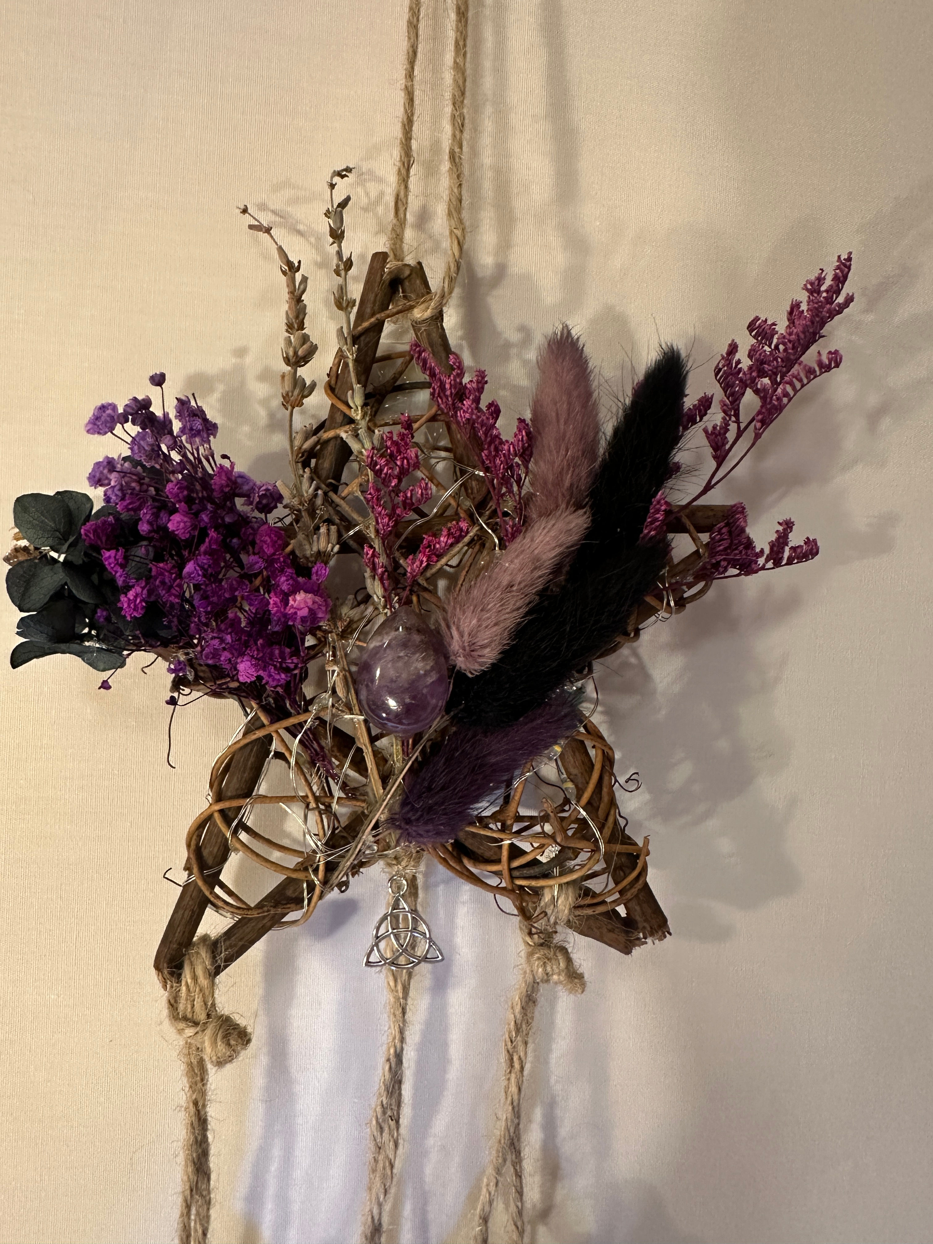 Lavender & amethyst witches bells