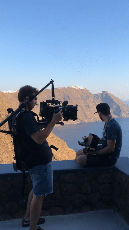 Film crew ready to shoot