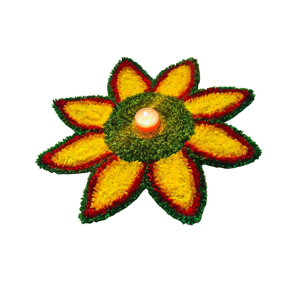 Handmade Floral Rangoli – Crafted by Farmer Women