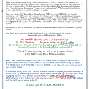 3/8/2020 - Calling ALL 4H and FFA Shooters