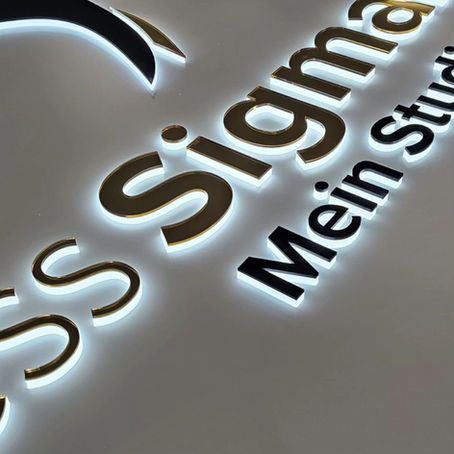 3D Wandlogos und Leuchtbuchstaben