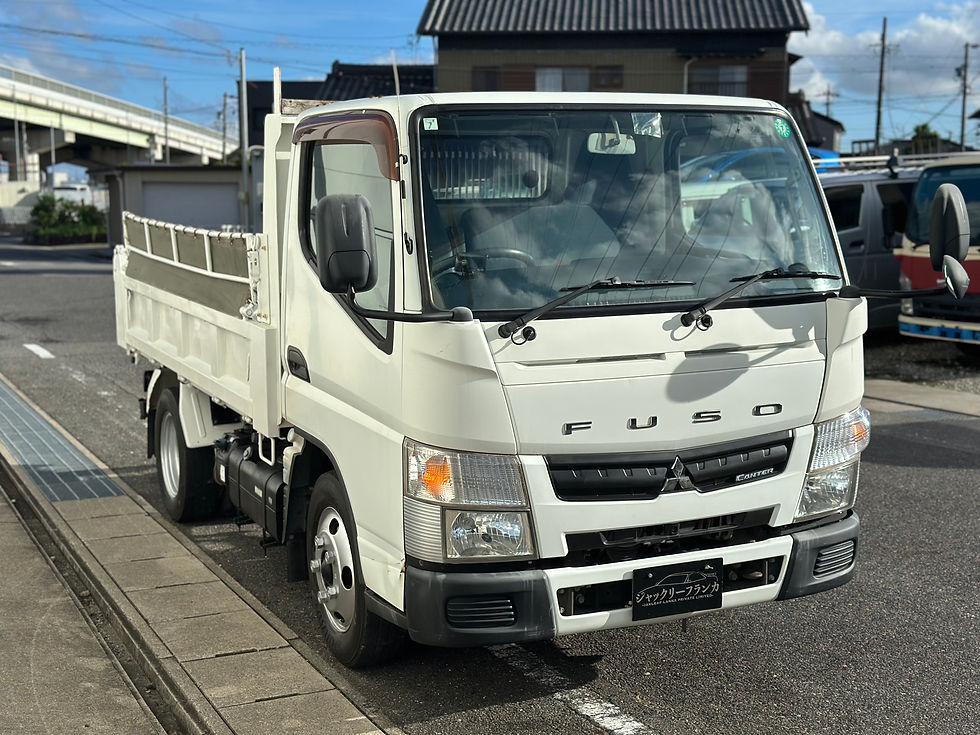 Thumbnail: 三菱ふそう　キャンター　全低床ダンプ　３トン　強化ダン　新明和製