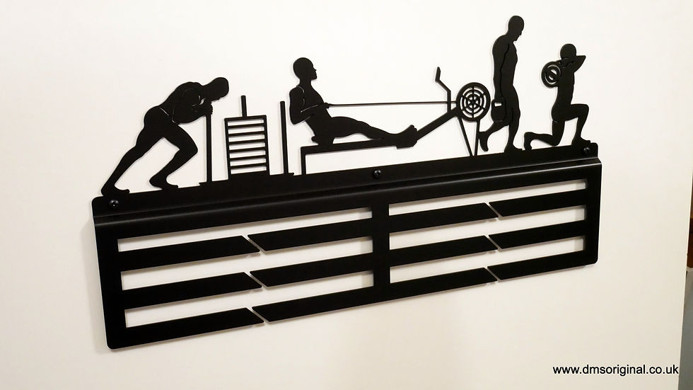 Thumbnail: 'Deka, Cross-fit and more' - men version / black / medal hanger