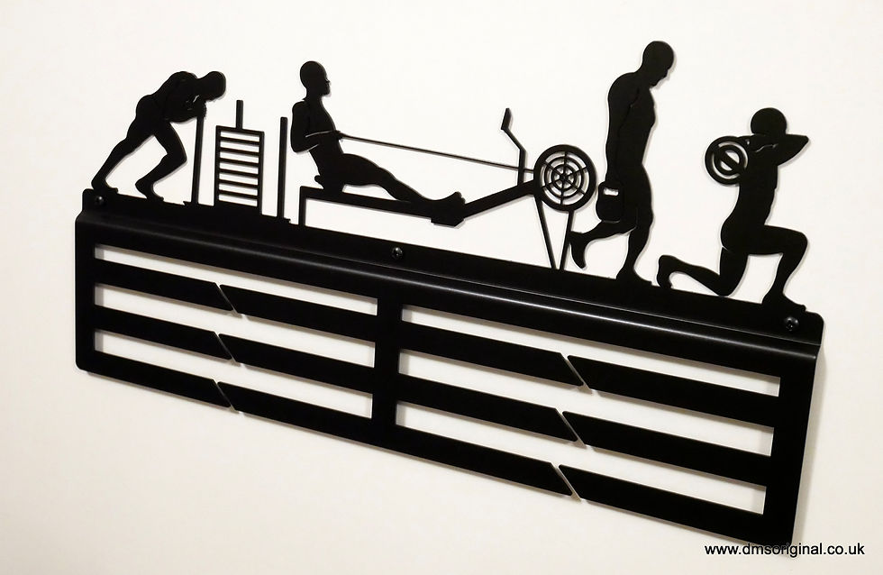 Thumbnail: 'Deka, Cross-fit and more' - men version / black / medal hanger