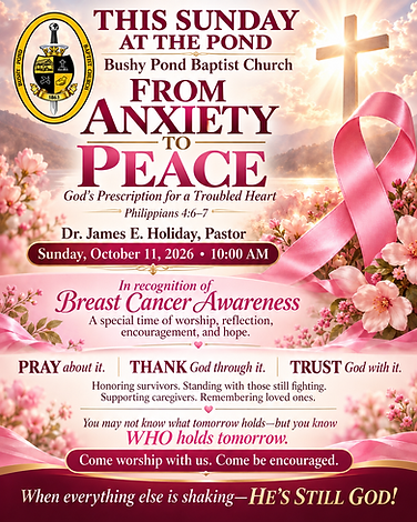 Sermon flyer with Bushy Pond crest (1).png