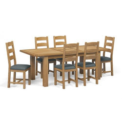 Woodford oak butterfly extending dining table