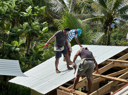 SPBC Students doing roof work
