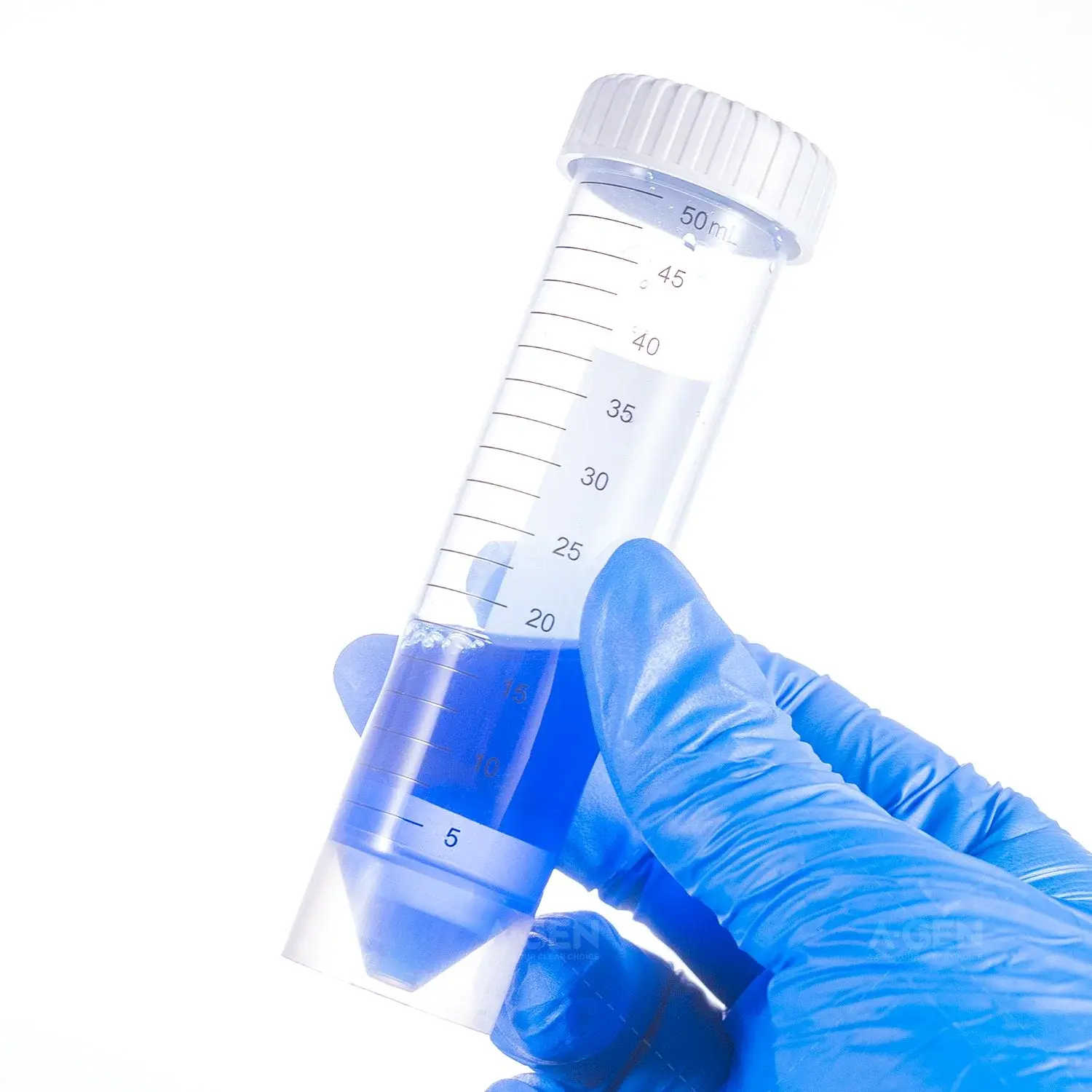 50mL Sterile Polypropylene Centrifuge Tube with White Cap – Self-Standing Design