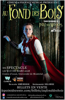 Affiche officielle Le Petit Chaperon rouge - Production 2017-2018 par CoMUM - Au fond des bois