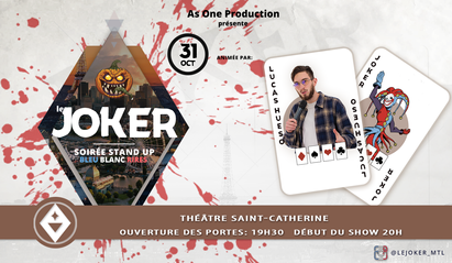 Le Joker Édition spéciale Halloween, nous y serons pour mieux vous en parler en novembre