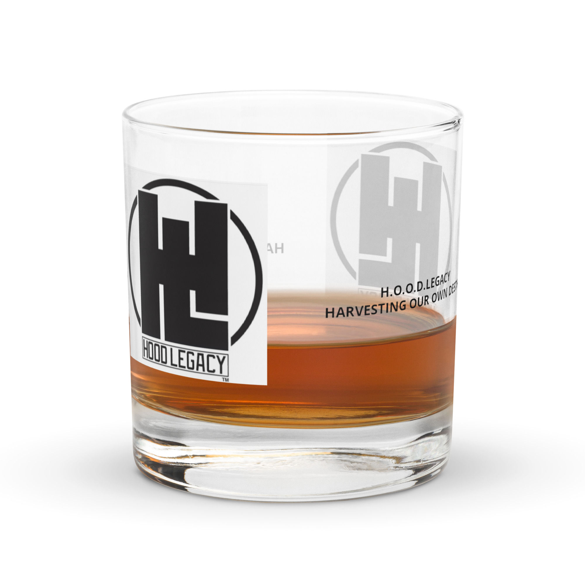 H.O.O.D.LEGACY Rocks Glass