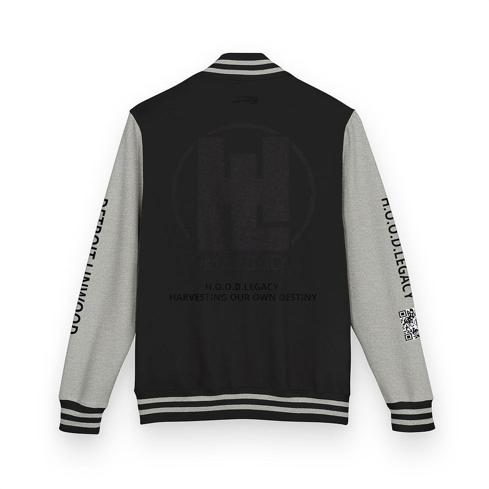 Miniatura: HOODLEGACY Heavyweight letterman jacket 