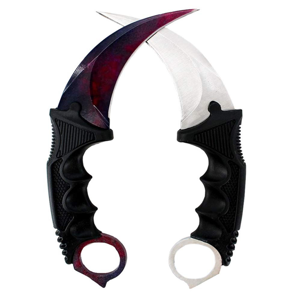Karambit Knife Set of 2 CS-GO for Hunting Camping Fishing and Field Survival Sta