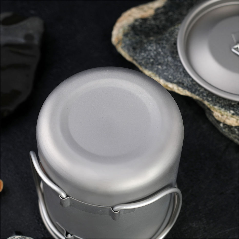 Thumbnail: Titanium Folding Cup for Camping and Travel