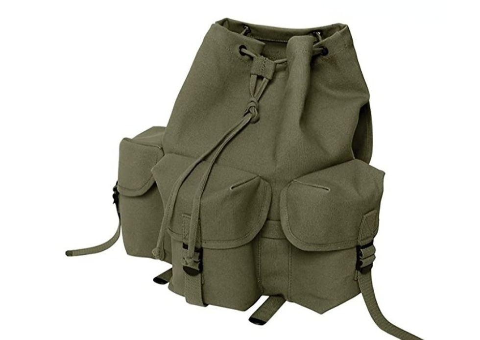 Thumbnail: WWII US Army M14 Canvas Backpack - Vintage Large Capacity