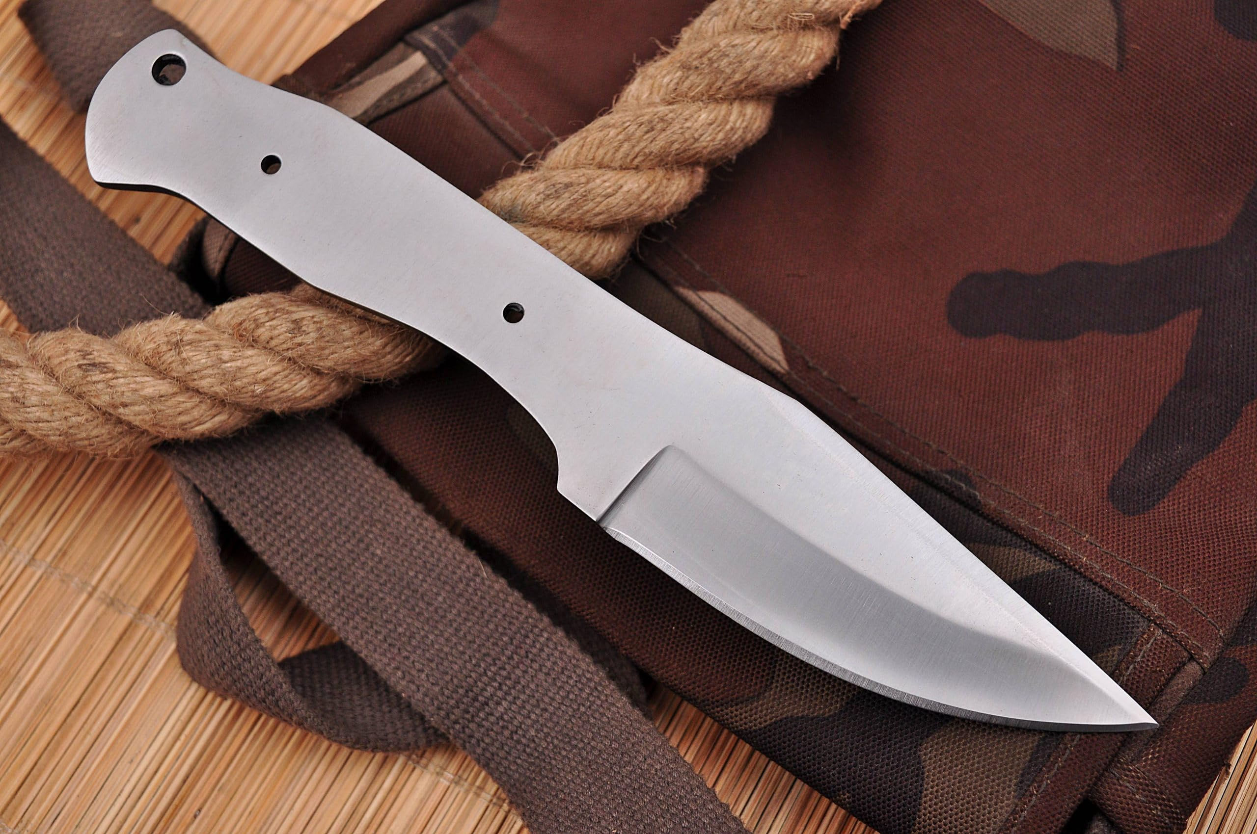 Zaby Knives ZB-7258 Handmade D2 steel hunting knife blank blade 8"" skinner blad