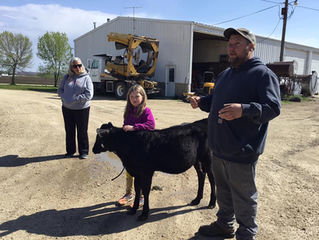 Homeschool Families stepped into a Day in the Life of a Linn County Farmer.
