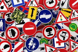 evirio, war, traffic, signs