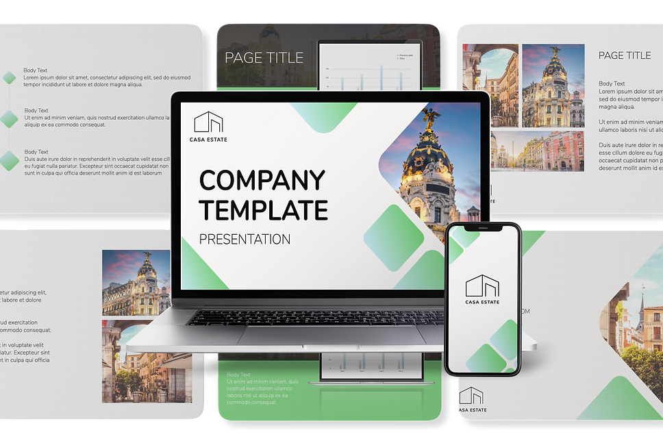 presentation corporate template graphic design