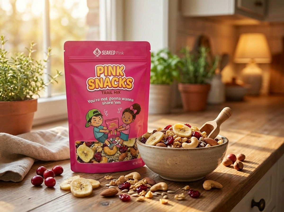 Pink Snacks case 4oz bags