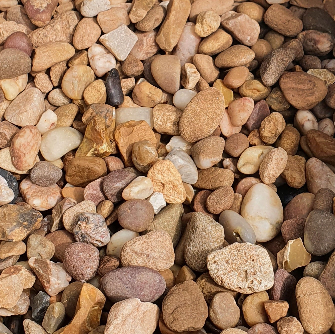 Quartzite Pea Gravel 10mm Chippings