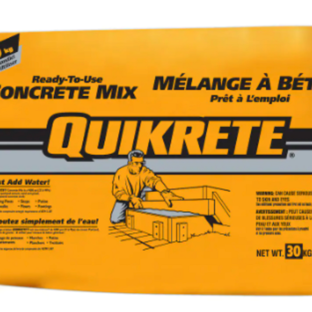 Quikrete 30kg Ready-to-Use Concrete Mix