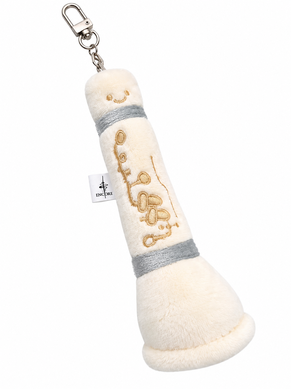 Thumbnail: Lil Clari –The Smiling Clarinet Plush Keychain Every Clarinetist Need