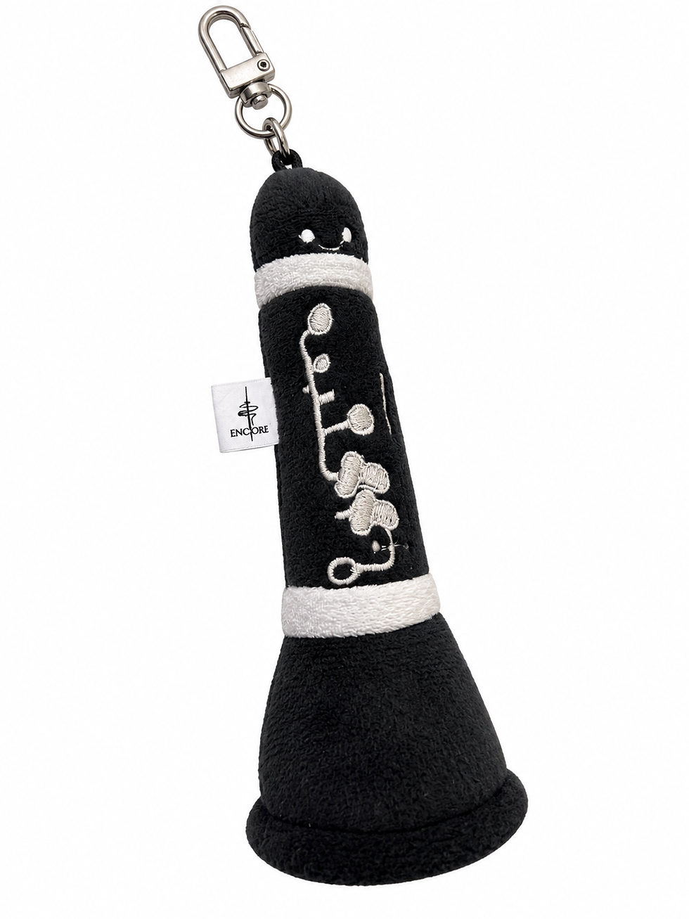 Thumbnail: Lil Clari –The Smiling Clarinet Plush Keychain Every Clarinetist Need