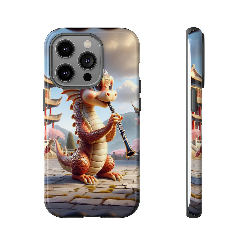 Thumbnail: Dragon playing clarinet Tough Cases