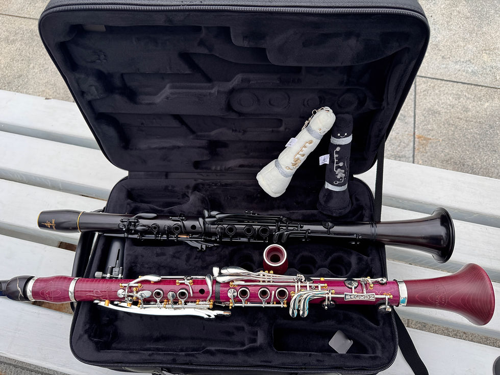 Thumbnail: Lil Clari –The Smiling Clarinet Plush Keychain Every Clarinetist Need