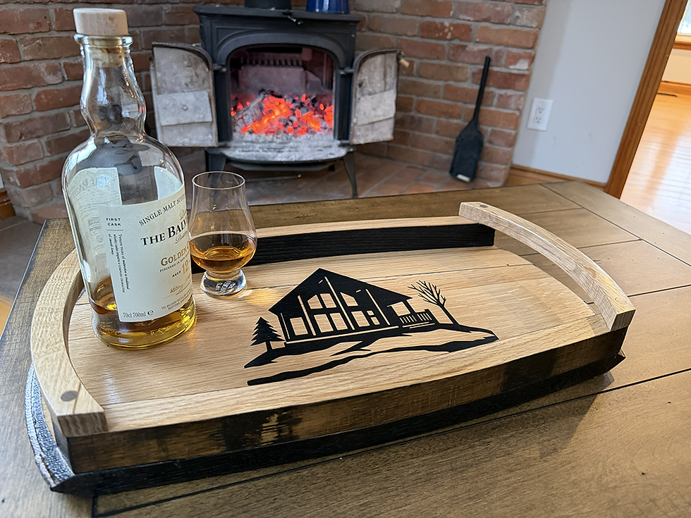 Thumbnail: "The Kilgour" Bourbon Barrel Lid Tray