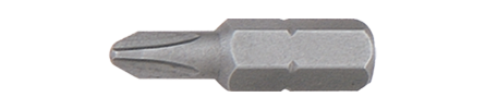 Phillips Bit short 1/4" reduced head