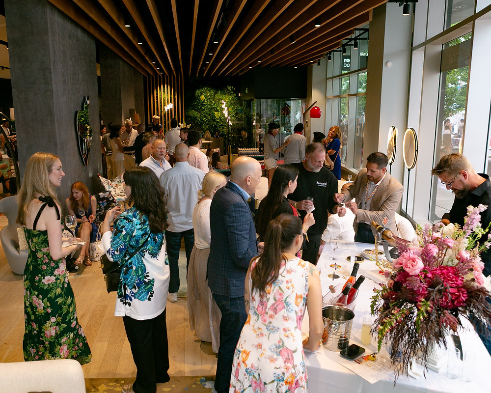 Reception Roche Celebrating French Elegance: Roche Bobois VIP Champagne, Cognac ...