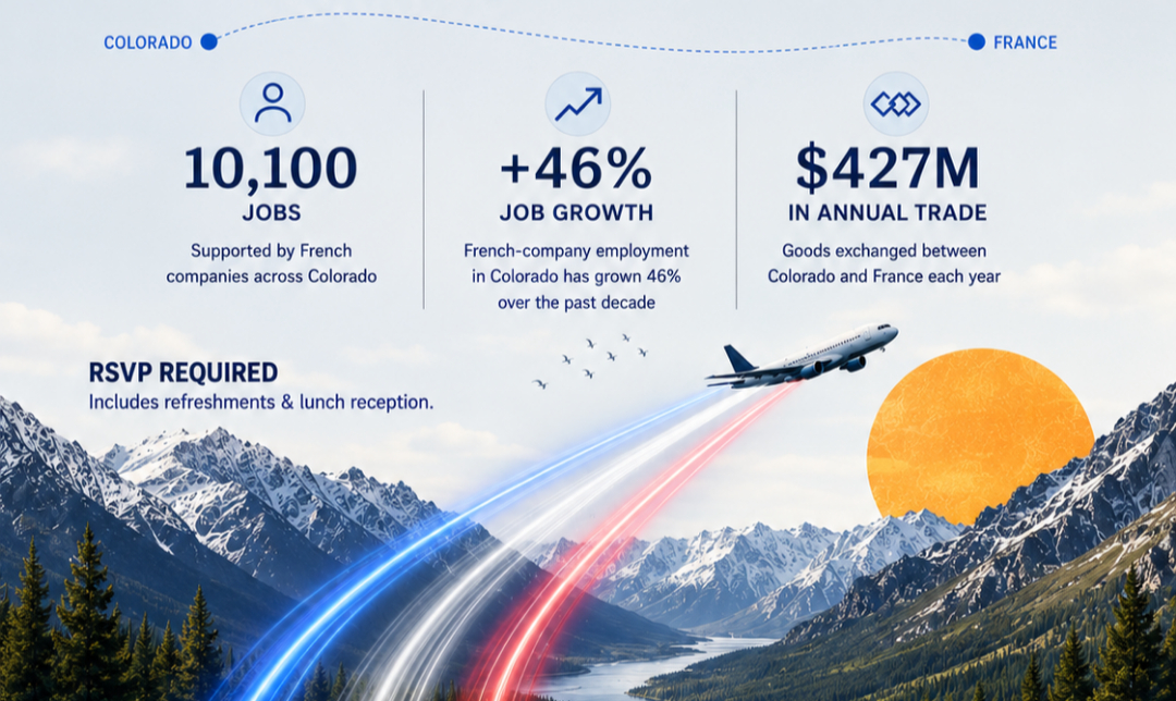 Colorado–France business impact: jobs, job growth and annual trade