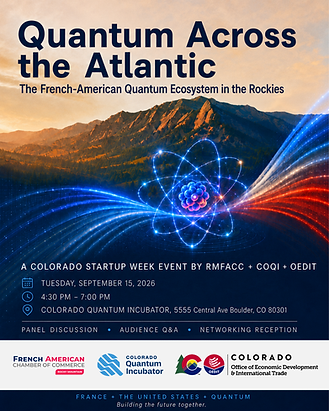 Quantum Across the Atlantic event poster