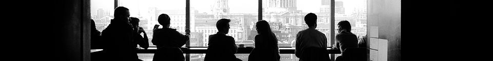 Corporate team silhouette