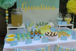 BATTESIMO VERDE ACQUA GIALLO
