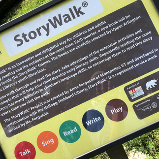 StoryWalk® information sign