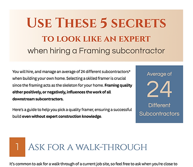 5 secrets when hiring a framer
